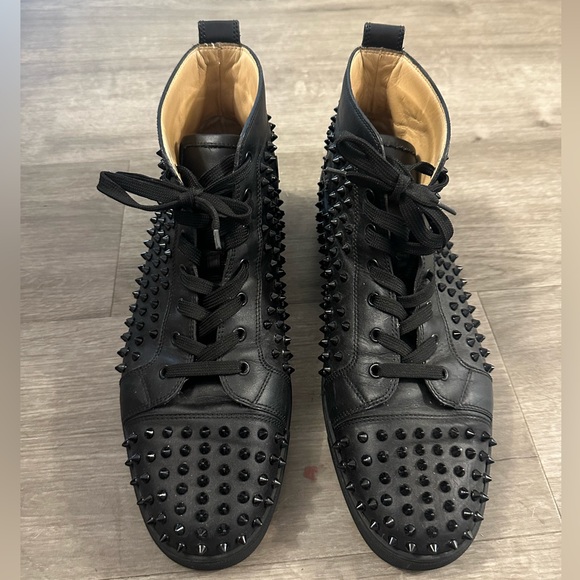 Christian Louboutin Louis High-Top Spikes Sneaker - Picture 1 of 4